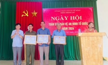 XÃ TẾ NÔNG TỔ CHỨC NGÀY HỘI TOÀN DÂN BẢO VỆ AN NINH TỔ QUỐC NĂM 2024